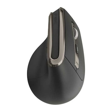 Souris sans fil verticale YMS 5040 ERGO PRO plastique mat noir avec accents métalliques 126 x 82 x 76 mm YENKEE
