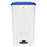 thumbnail of ROSSIGNOL Poubelle de tri 100L à pédale UTILO blanc/bleu
