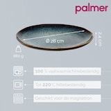 thumbnail of Palmer Bord Eccentric 28 cm Blauw Stoneware 2 stuks