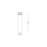 thumbnail of boeing pt 070, schwarze aluminium-außenstehleuchte, ideal lux