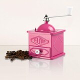 thumbnail of Elma Molinillo Café Manual Vintage, 2 Posiciones Ajuste, Chapa, Decorativo, Rosa, 10,5x10,5x15,5 cm, No Muele Café