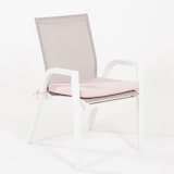 thumbnail of Pacote de 2 almofadas para cadeira de jardim, repelente à água, poliéster 180 gr, cor rosa, 44 cm x 44 cm x 5cm