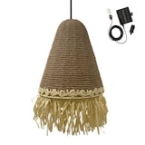 thumbnail of Lumisky PALOMA Solar-Pendelleuchte D40CM 5M Seegras Beige