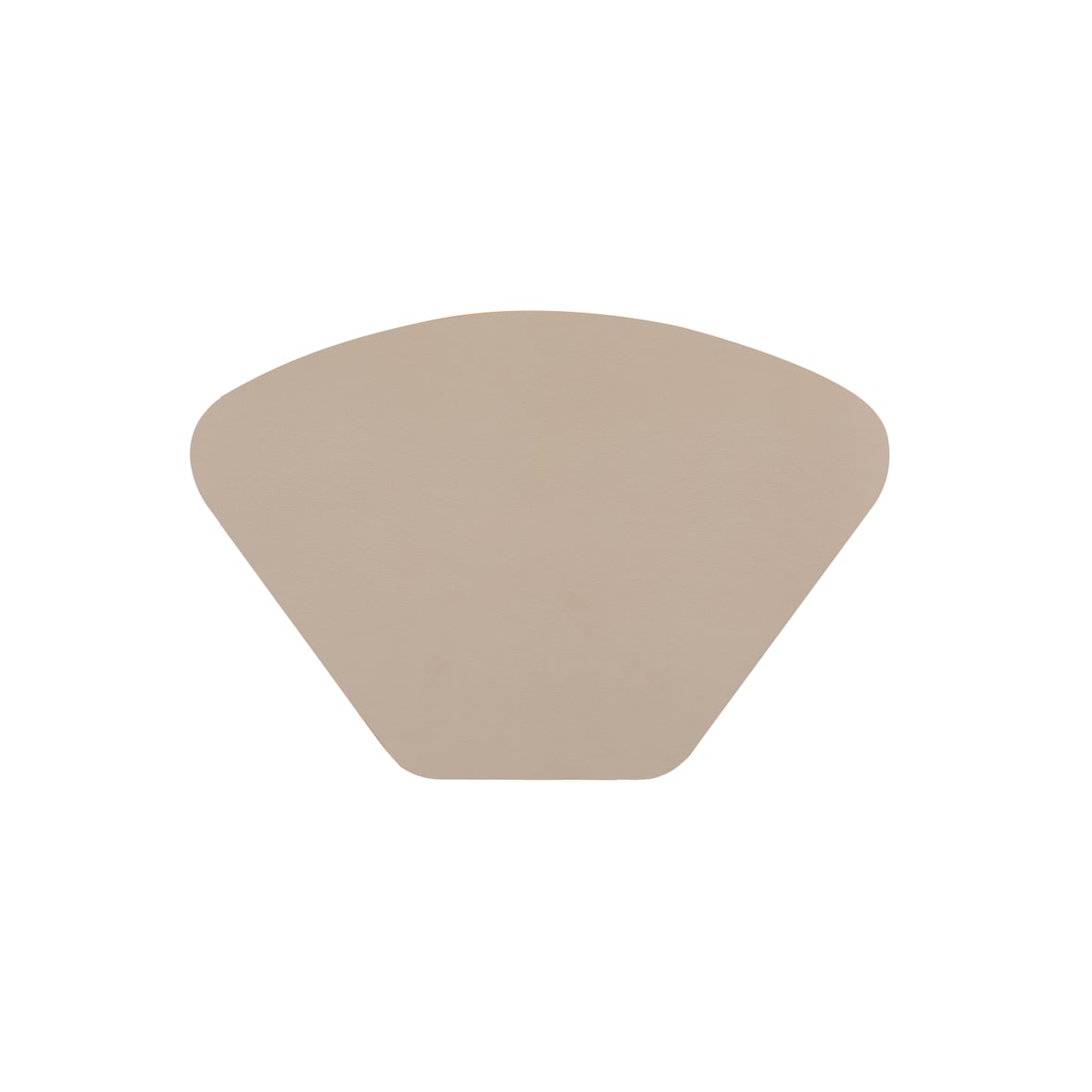 Tovagliette Trapezoidali Ecopelle Togo, Tortora