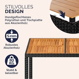 thumbnail of CASARIA® Gartenmöbel Set 8 Stühle inkl. 7cm Auflagen extra Breit Schwarz