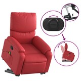thumbnail of vidaXL Massagesessel mit Aufstehhilfe Rot Kunstleder