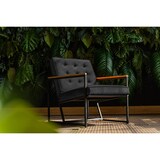 thumbnail of KAWOLA Sessel ARLY Polstersessel Bezug Velvet schwarz