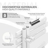 thumbnail of Badheizkörper Mittelanschluss 600x1600 mm Weiß mit Heizstab 900W LuxeBath