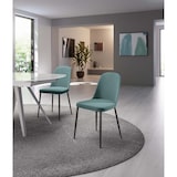 thumbnail of Tamara - Sedia in tessuto blu 4 pz