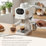 thumbnail of Cafetera Espresso 20 Bares Compatible Cápsulas Nespresso y Café Molido Espumador Leche, Briebe, Nordic, EC1180WHT, Blanco