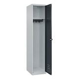 thumbnail of C+P Spind Classic PLUS, 1 Abteil, HxBxT 185x40x50cm, Sicherheitsdrehriegel, Hellgrau/Anthrazit von PROREGAL