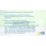 thumbnail of 8x PATONA Li-Ion 3,7V Akku CR123A 16340 Zelle 700mAh 2,59Wh