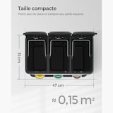 thumbnail of Helloshop26 - Poubelle de cuisine résistante avec pédales et 3 compartiments tri sélectif de recyclage en inox noir 12_0007238