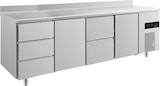 thumbnail of Gastro Kühltisch 3 Schubladen links 2 Schubladen mittig 2 Türen mittig &rechts Umluftkühlung Aufkantung, 2330x700x850mm -2/+8°C