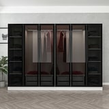 thumbnail of Armario Kale-6664 blanco negro 270x190x52 cm