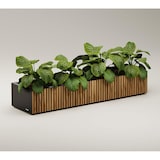 thumbnail of Herstera Garden XIC L - Metalen Plantenbak 150x40x25 cm  - Hout