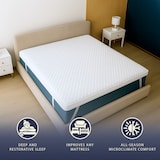 thumbnail of Topper Frans tweepersoons 140x200 puur memory foam | Hoogte 5 cm | Ademend, hypoallergeen | Italië