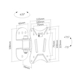 thumbnail of KIMEX - Supporto da parete girevole per TV 13"-27"