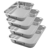 thumbnail of aro Auflaufform, Edelstahl, 40.5 x 28.3 x 5.8 cm, rechteckig, silber