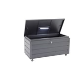 thumbnail of Tarrington House Baule da esterno, interna a LED, metallo, 133 x 61 x 67 cm, grigio