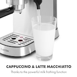 thumbnail of Futura Espressomaker 20 bar 1450 Watt 20 bar Wassertank: 1,25 Liter rostfreier Edelstahl Silber-Metallic