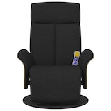 thumbnail of vidaXL Massagesessel mit Fußteil Schwarz Stoff