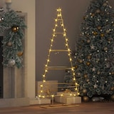 thumbnail of vidaXL Metall Weihnachtsbaum Gold 125 cm Pulverbeschichteter Stahl