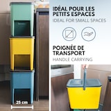 thumbnail of Lot de 3 Poubelles Empilables 60L Multicolore Kitchen Move