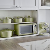 thumbnail of SWAN SM22030GNEU Retro Digitale Mikrowelle 20L, 5 Leistungsstufen, Auftauen, Timer, Grün, 800W