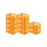 thumbnail of PROREGAL 10x Eurobehälter Bäcker- & Konditorenkasten | HxBxT 34,9x40x60 | 70 Liter | Gelb-Orange | Brötchenkiste, stapelbare Bäckerkiste