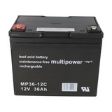 thumbnail of Ersatz-Akkus Batterien für Elektro-Rollstuhl Dupont Egine, 2 x 12V 36Ah Blei AGM MP