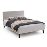 thumbnail of Polsterbett mit Matratze und Lattenrahmen 140x200 Bettgestell Bett Doppelbett mit Kopfteil Beige Made in Germany