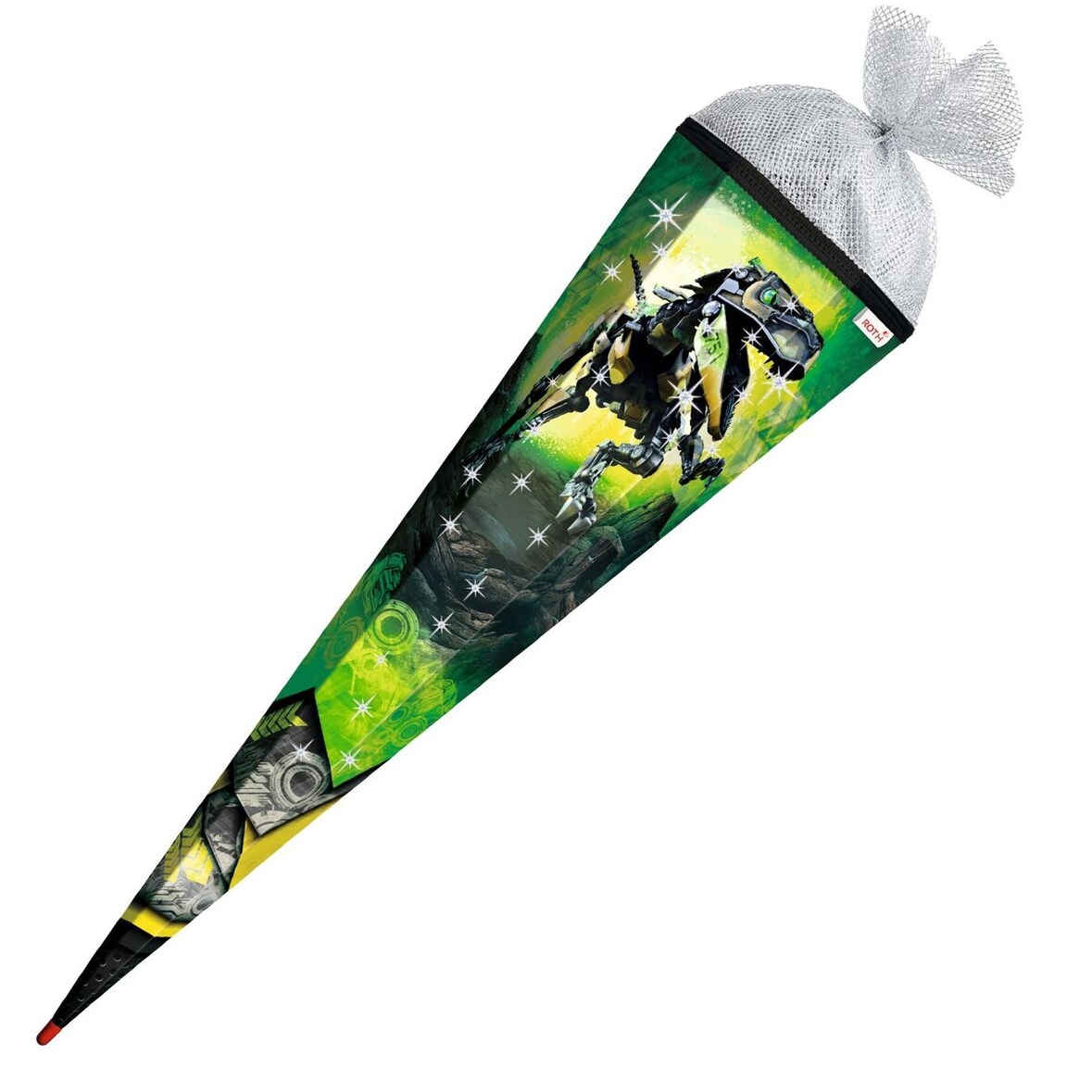 Schultüte Robo-Rex - sechseckig 85 cm