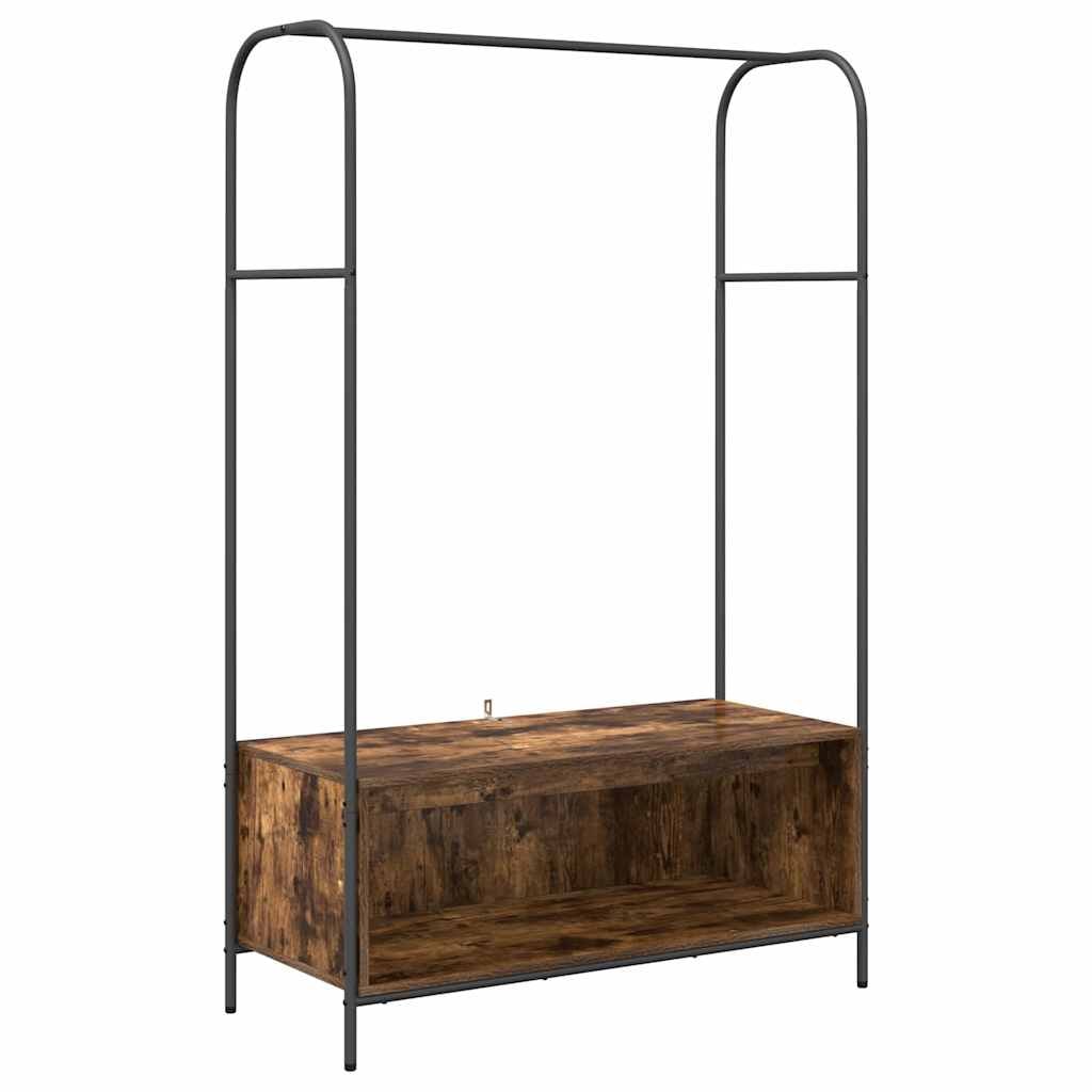 vidaXL Kleiderständer Braun Eichen-Optik 100 x 44 x 160 cm