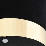 thumbnail of vidaXL Hocker Schwarz und Golden Samt