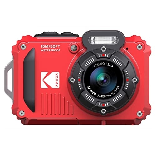 KODAK Pixpro WPZ2 rot Outdoor Kamera 16,76 MP, Full-HD 1080p Video, Wi-Fi