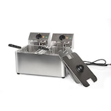 thumbnail of METRO Professional Fritadeira dupla GDF3024, aço inoxidável, 49.4 x 37.8 x 31.3 cm, 2x 4 L, 2x 2500 W, temperatura máxima de 190 °C