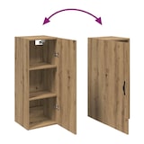 thumbnail of vidaXL Wandschrank Artisan-Eiche 34,5x34x90 cm Holzwerkstoff