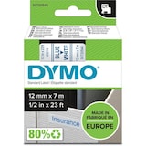 thumbnail of DYMO D1 - etiquetas estándar - azul sobre blanco - 12mm x 7m