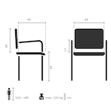 thumbnail of Bezoekerstoel / Vouwstoel SCANDIO Stof beige hjh OFFICE