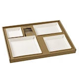 thumbnail of SOLIA Kit plateau-repas Ecokraft vaisselle Quartz blanche laminée + couvercle  - KC10490 - par 30 pièces