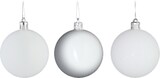 thumbnail of Relaxdays Weihnachtskugeln im 30er Set, Kunststoff, D: 6 cm, runde Weihnachtsbaumdeko, Baumschmuck bruchsicher, weiß