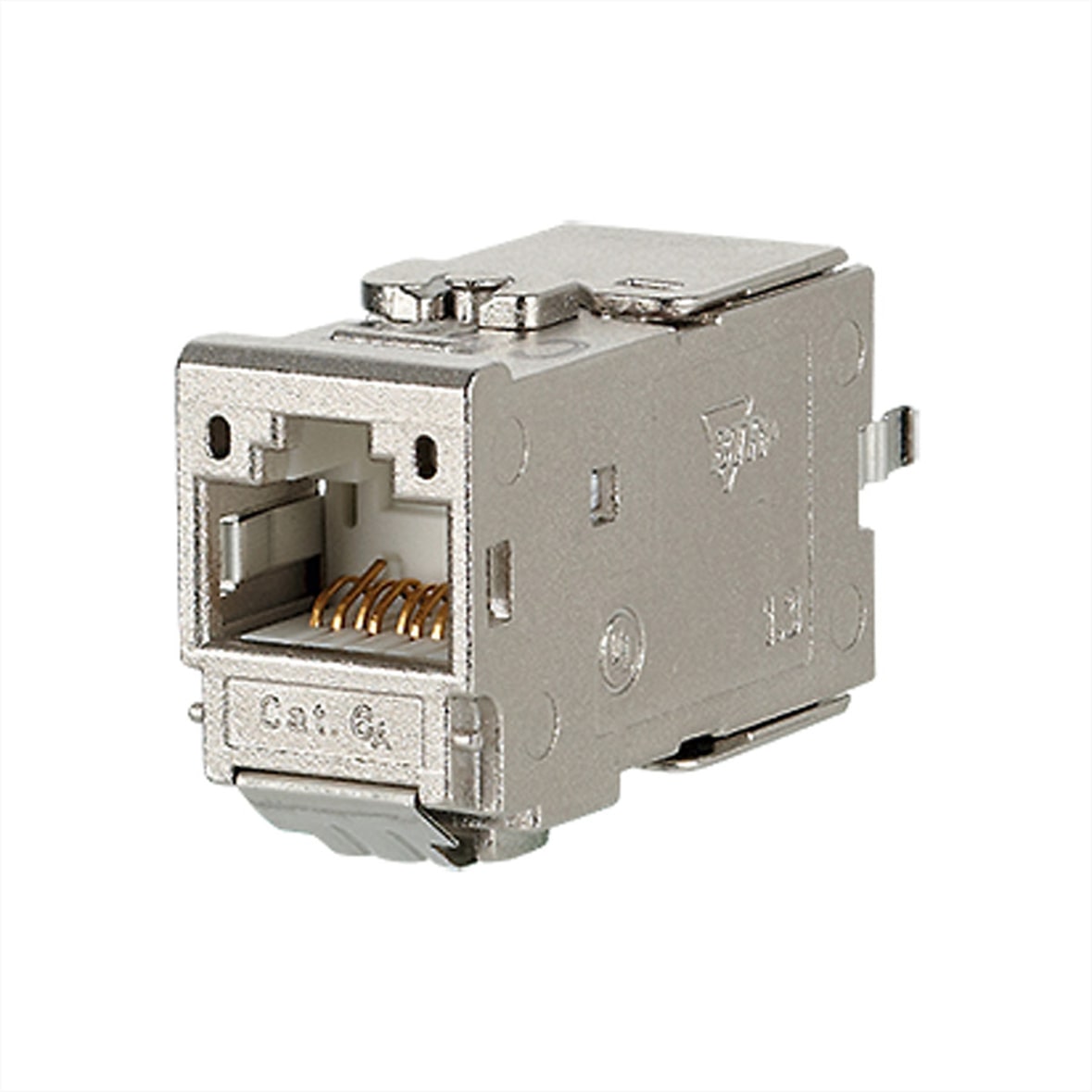 METZ CONNECT C6A Modul Cat.6A (Class EA), 180°, Kabelmontage ohne Werkzeug