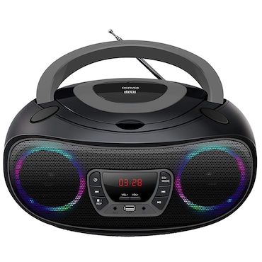 Denver Reproductor de CD portátil TCL-212BT GRIS Negro, gris