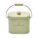 thumbnail of Seau compost ovale vert 3L -  300.00 cl Ovale Métal Guillouard 20.00x10.00 cm
