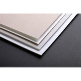 thumbnail of Clairefontaine Mittelfeiner Karton 1mm 50x65cm, 600g 10 Bogen - Weiß & Grau 93990C