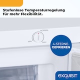 thumbnail of Exquisit Gefrierschrank GS581-H-010D weiss | 85 l Nutzinhalt | Temperaturregelung | Gefrierschubladen | 4*-Gefrieren | Türanschlag wechselbar