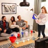 thumbnail of Relaxdays Popcorntüten, 100er Set, gestreift, Retro-Optik, Kino, Filmabend Zubehör, Pappe, Popcornbehälter, rot/weiß