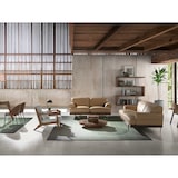 thumbnail of Angel Cerdá  Tavolo da centro tondo in vetro temperato e legno di noce 2052C