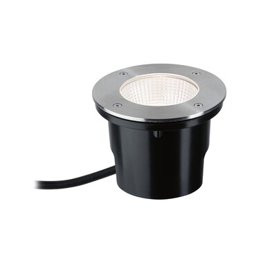 Paulmann Encastré de sol LED Durea  IP67 rond 153mm 3000K 8W 530lm 230V 75° Acier inoxydable Métal 94654
